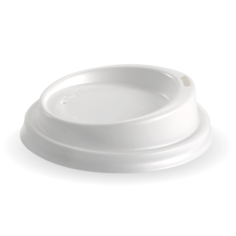 6, 8, 10 &12oz PS Small Lid White - BioPak