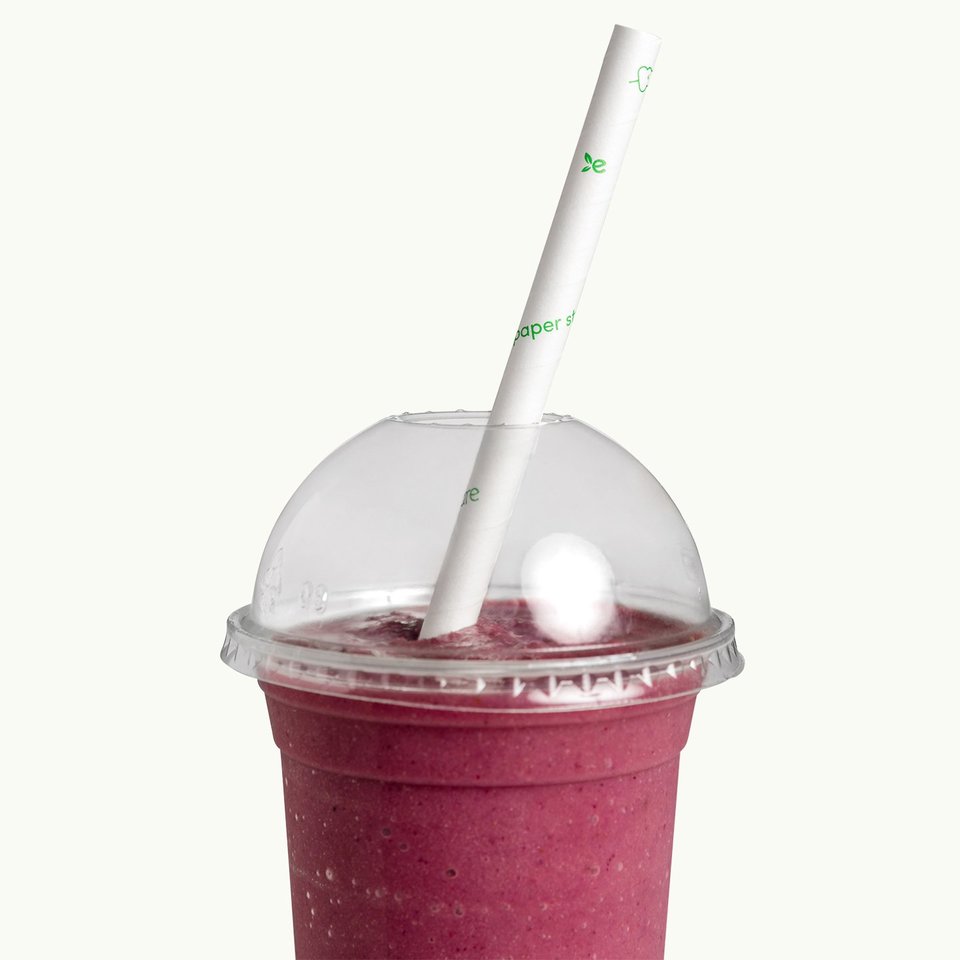 Paper Straws 10mm Jumbo White - Ecoware