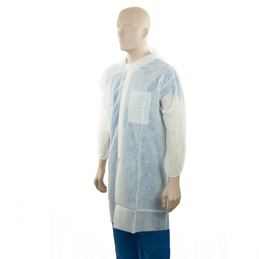PP Lab Coat - 1 Pocket - White - Medium - Bastion
