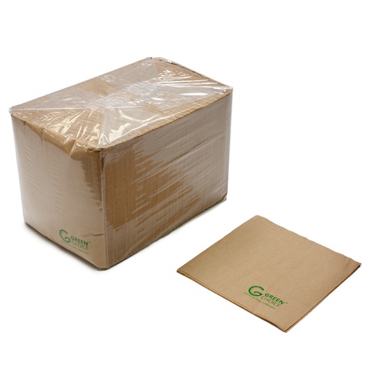 Napkins 1/4 fold Kraft - Green Choice