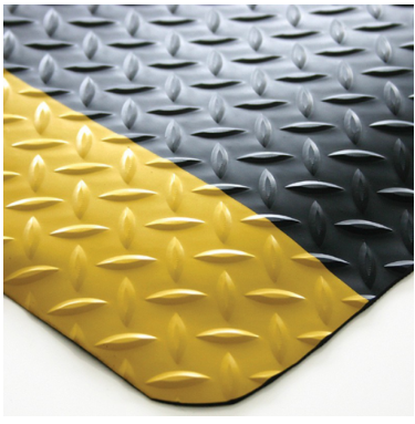 Anti-fatigue Mat Diamond Plate Classic .610 X .914 Black