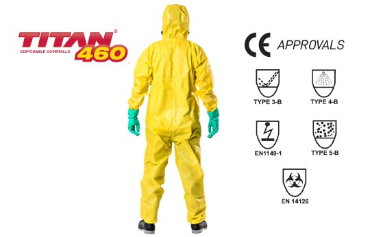 TITAN' '460' Chemical Protection Suit Type 3/4/5 X-LARGE - Esko