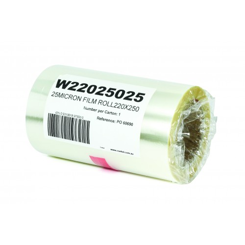 Film Heat Seal Lidding 220mm X 250M X 25Mu - Confoil