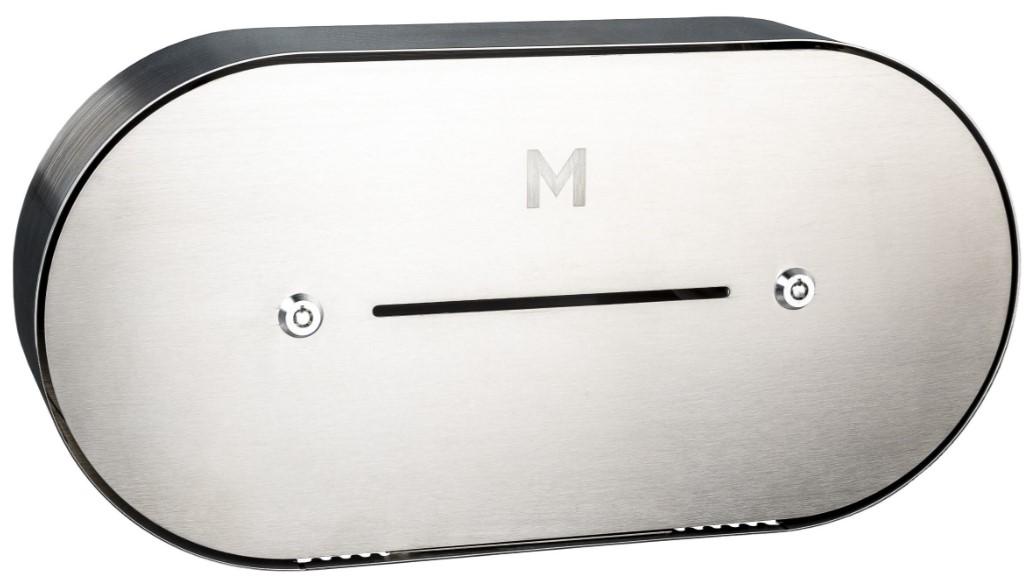 Metal Stainless Double Jumbo Roll Dispenser - Silver, 2 Roll Capacity - Matthews