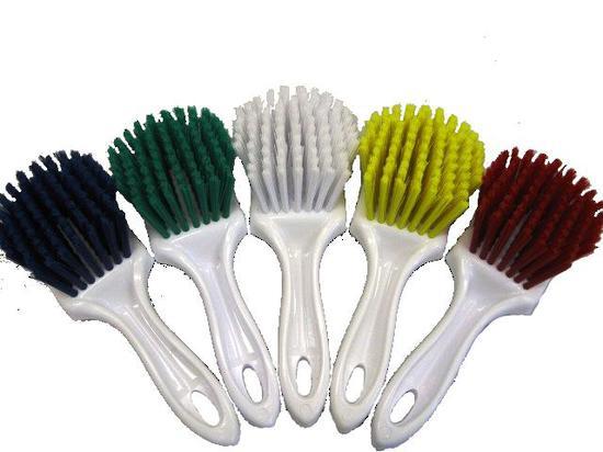Gong brush - short handle BLUE
