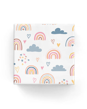 Rainbows on Matte Wrap - Bee Dee