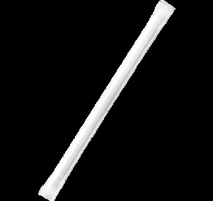 Paper Regular Straws Wrapped - White, 6mm x 200mm, 300gsm, FSC Mix®  - Matthews