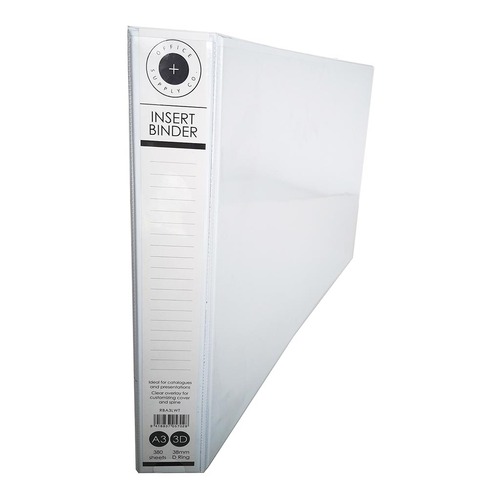 OSC Insert Binder A3 3D Landscape 38mm White - AG
