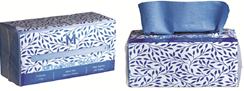 Interfold Paper Towel Blue, 230mm x 230mm, 1 Ply, FSC® Mix - Matthews