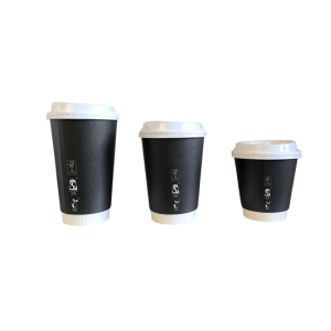12oz Double Wall Paper Cup (Aqueous coating) Carton 500 - Fortune