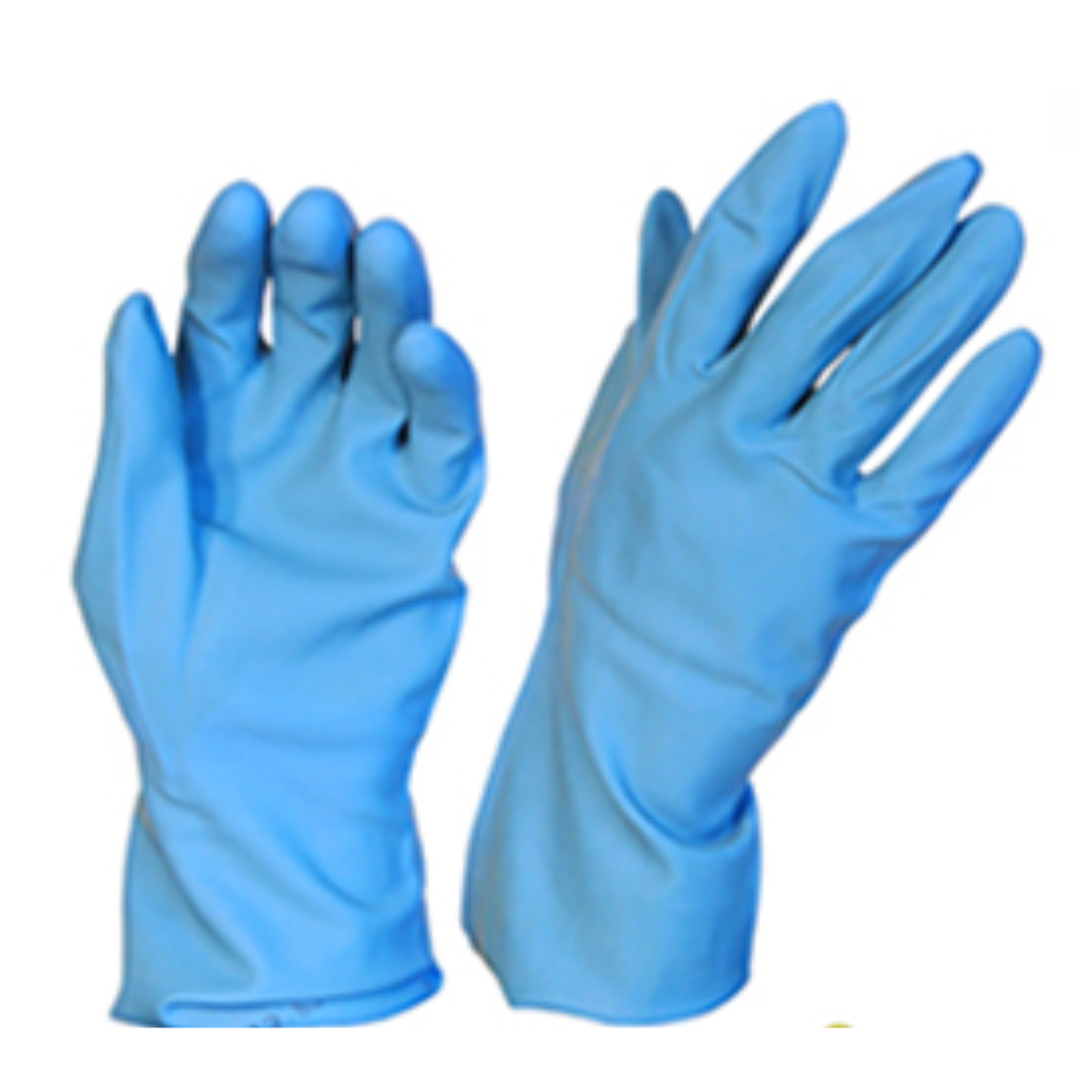 Rubber Gloves Silverline Blue X-LARGE - Pomona