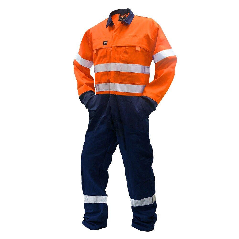 Fr Overall, 240 Gsm.88/12 11 Cal, Oran/Navy D/N Au-Size 6