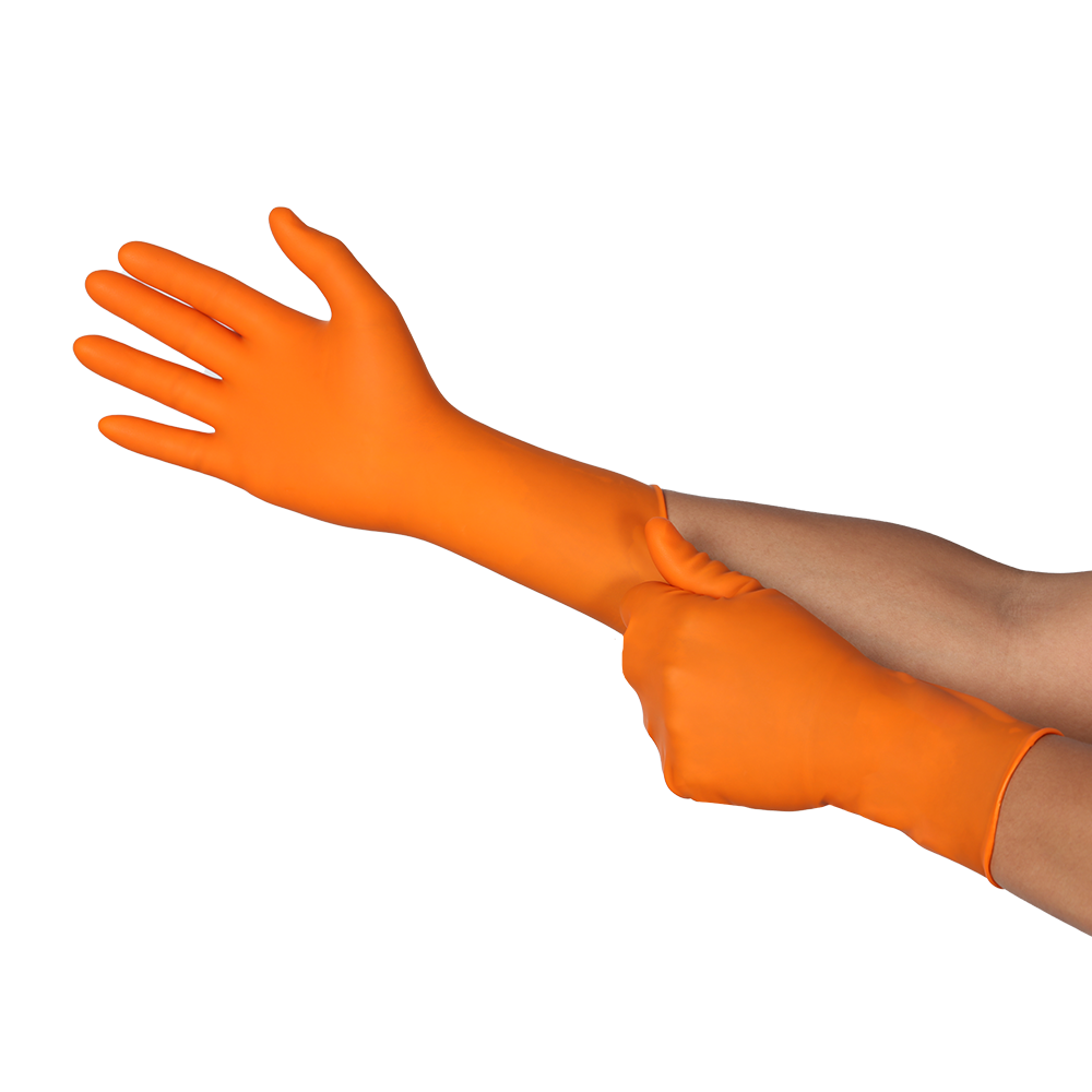 Ansell TouchNTuff 93-800 Powder-free Nitrile Disposable Gloves – 15 Minute Acetone Resistance - M
