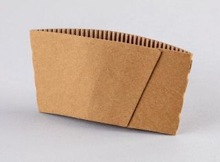 Kraft Sleeves for 6oz, 8oz, 8.25oz Coffee Cup - Coastal