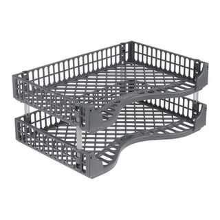 Okin Document Tray Grey, Pack of 2