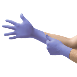 Ansell MicroFlex 93-853 Nitrile Long Cuff Disposable Gloves for Chemical Splashes and Chemotherapy Drug Handling - XL