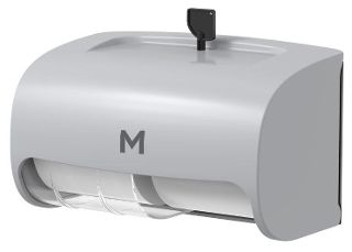 Horizontal Toilet Roll Dispenser - Silver, 2 Roll Capacity  - Matthews